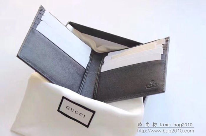 GUCCI古馳 錢包 實物拍攝 原廠材料 男士短錢夾 408827   ydgq3246